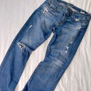 BIG STAR Kate Jeans Wmns Sz 28 Blue Medium Wash Straight Relaxed Stretch